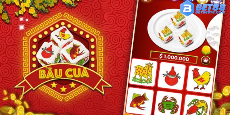 Chơi bầu cua online cùng BET88