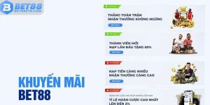 Thông tin chi tiết nhất về khuyến mãi nạp đầu Bet88